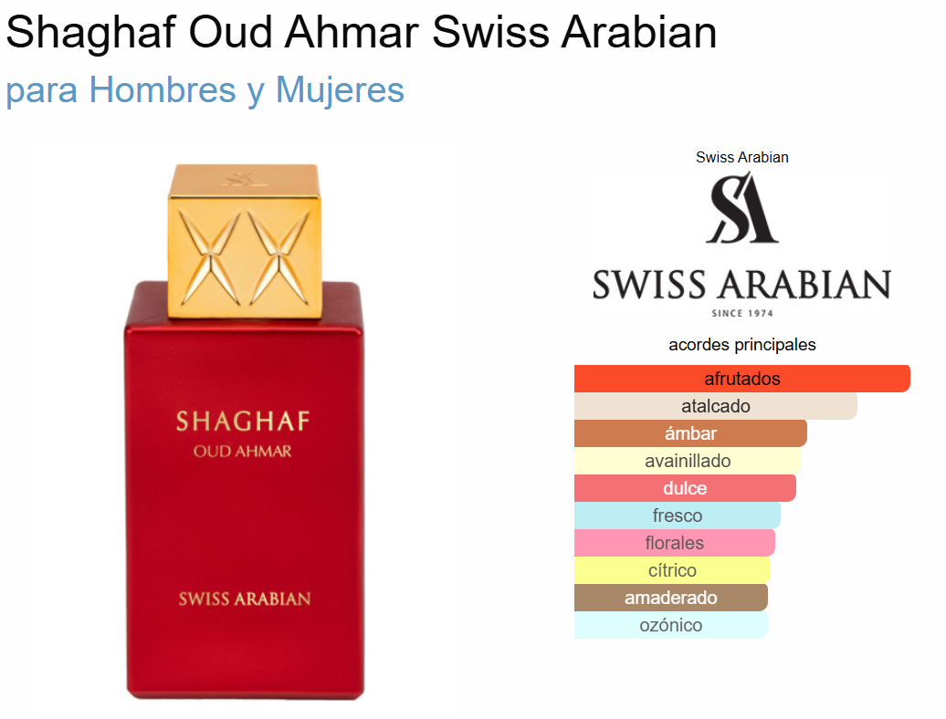SHAGHAF OUD AHMAR - 100ML – Swiss Arabian