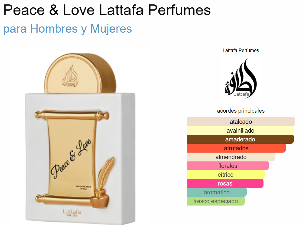 PEACE & LOVE - 100ML - Lattafa Pride