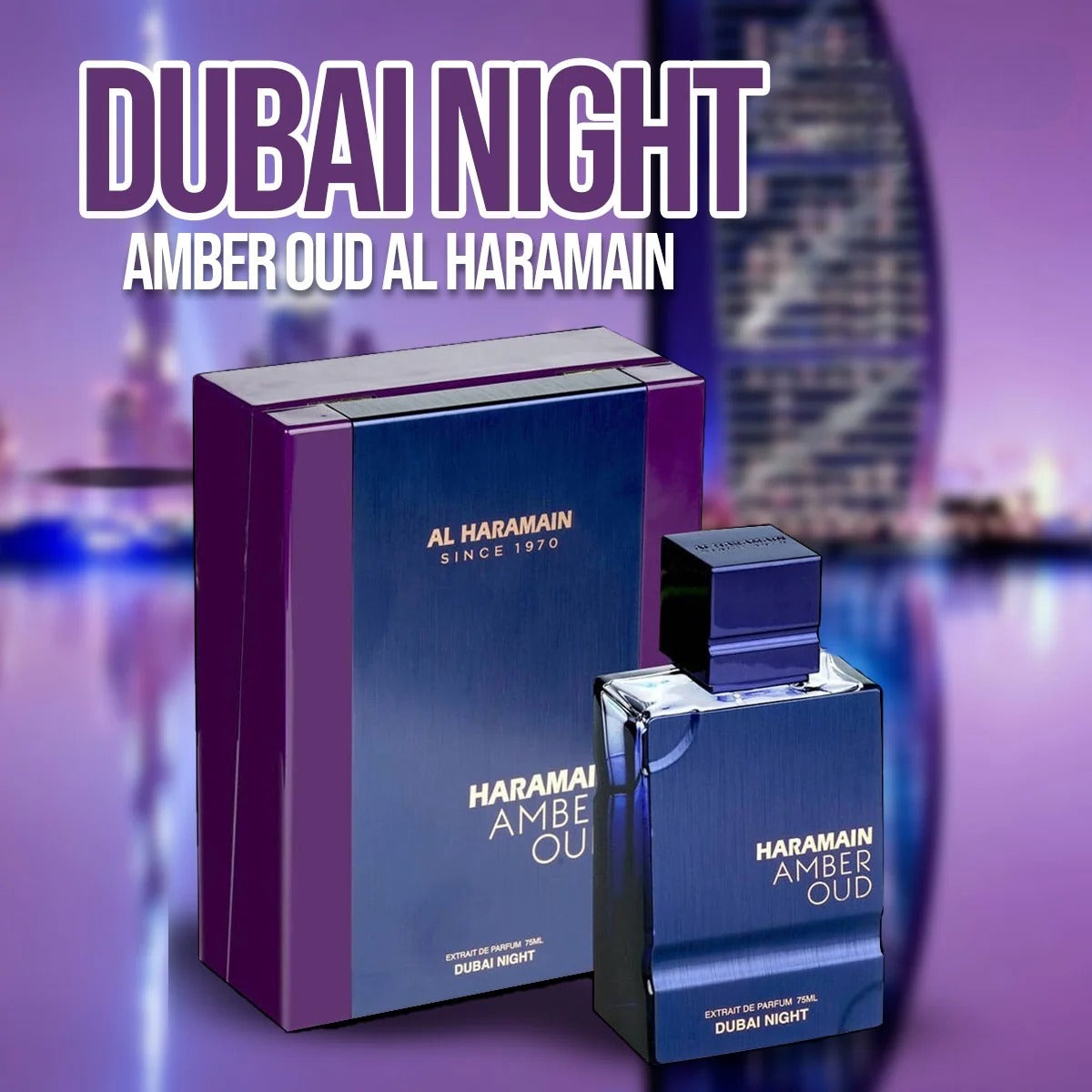 AL HARAMAIN AMBER OUD DUBAI NIGHT - 100ML - Perfume Alta Gama