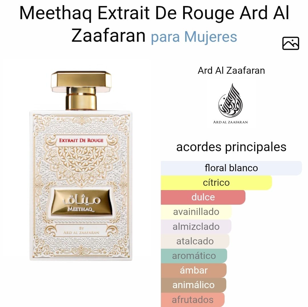 MEETAQ EXTRAIT DE ROUGE - 100ML - Ard Al Zaafaran