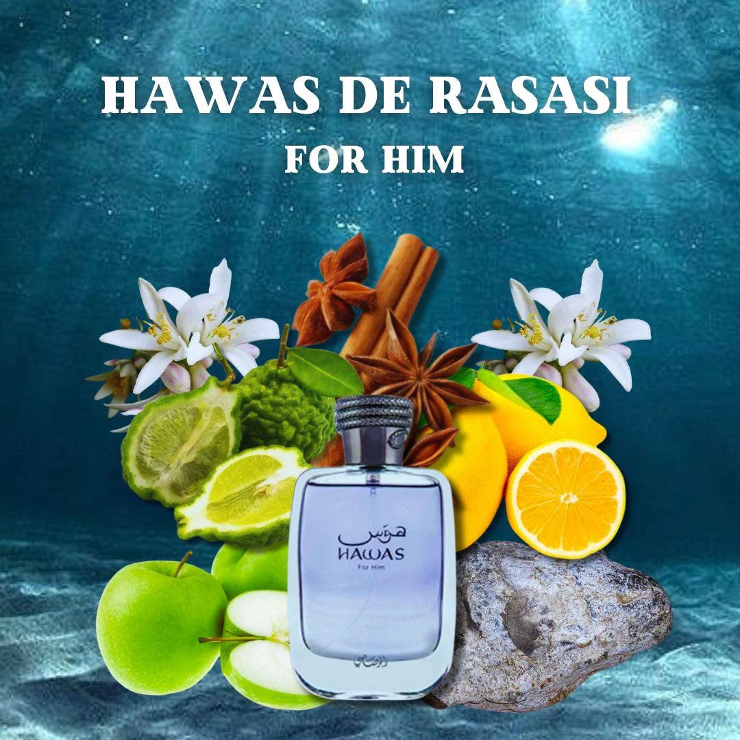 HAWAS ICE - RASASI - 100ML - RASASI