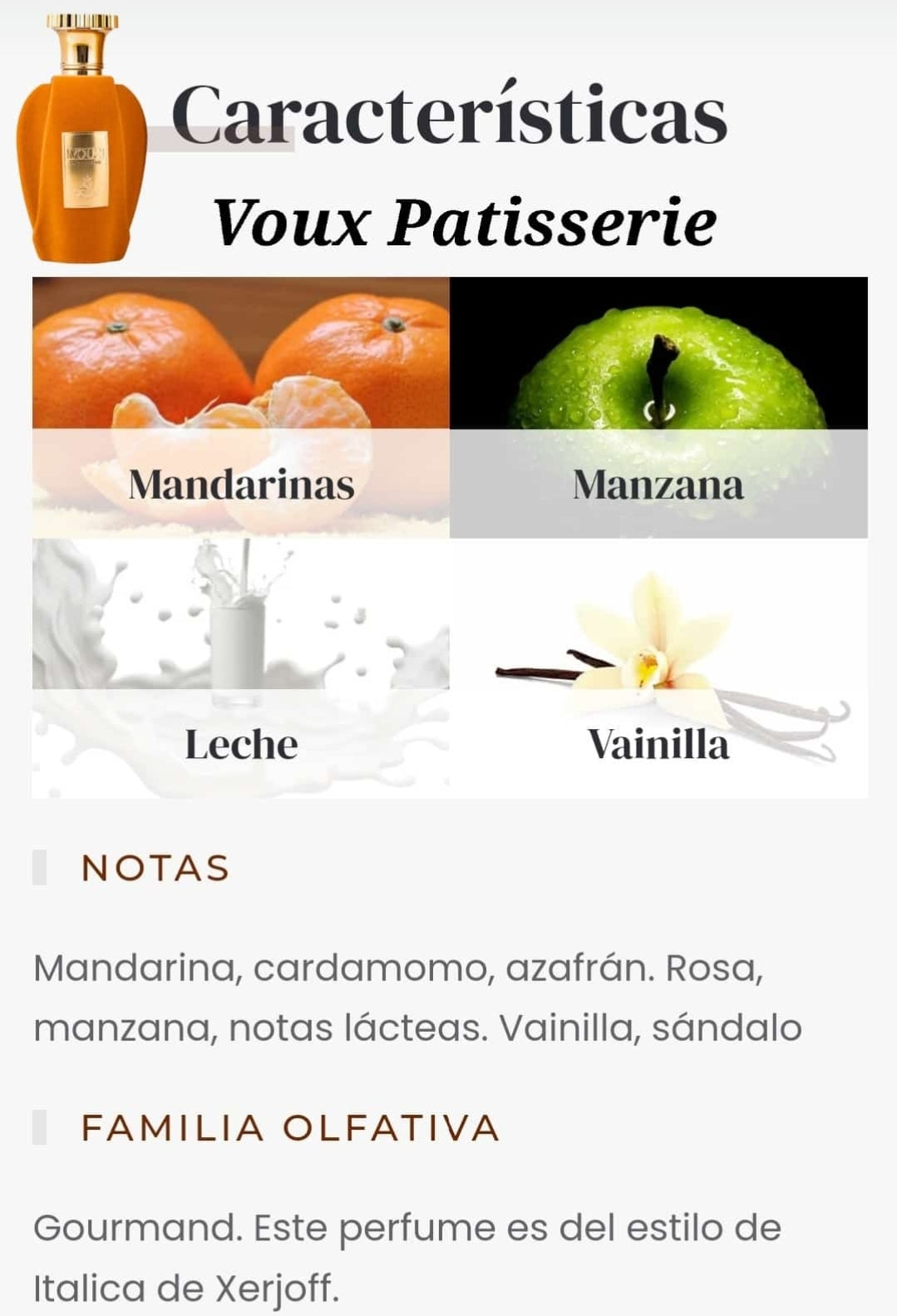 VOUX PATISSERIE EMIR- 100ML - Paris Corner