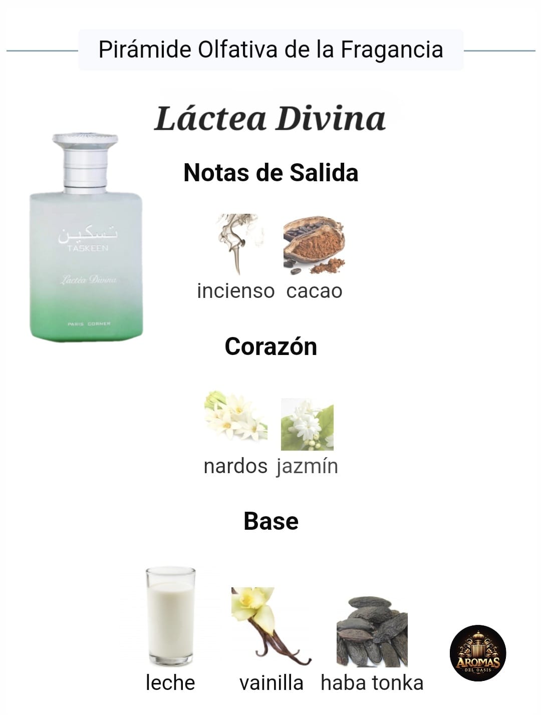 TASKEEN - LÁCTEA DIVINA - 100ML - Paris Corner