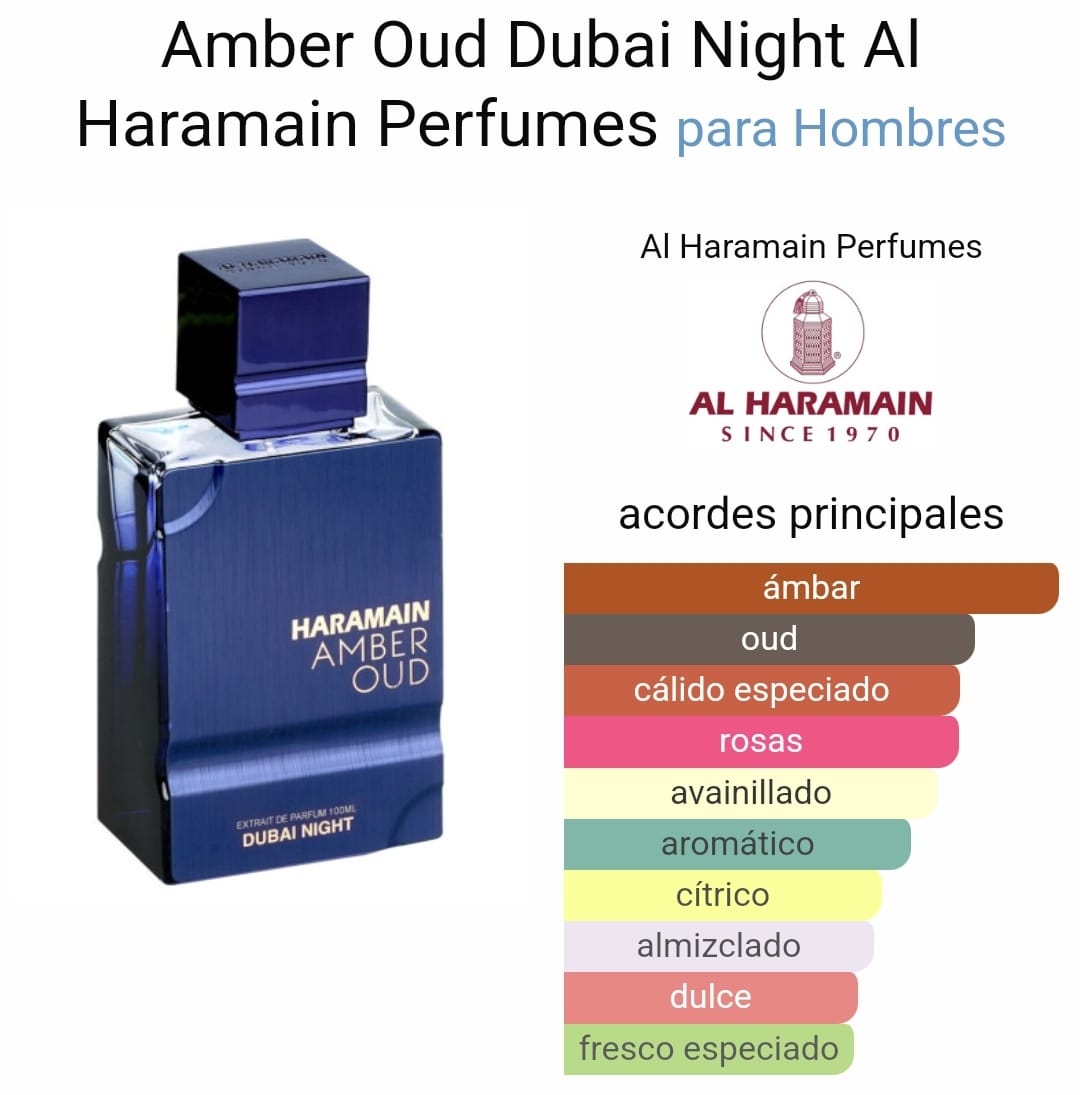 AL HARAMAIN AMBER OUD DUBAI NIGHT - 100ML - Perfume Alta Gama